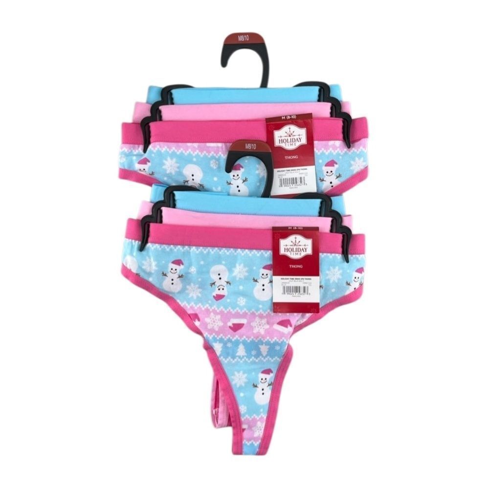 Women's Christmas Thong Panties Underwear 2, 3-Packs Size M